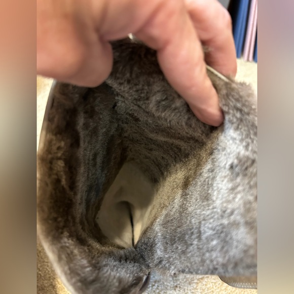 Vic Matie “Free People” pewter gray, suede, slouch boots. Size EU 40 US 9.5-10 - Picture 6 of 7